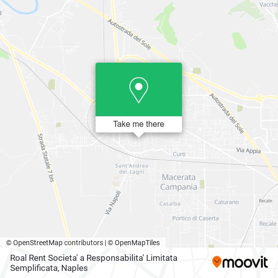 Roal Rent Societa' a Responsabilita' Limitata Semplificata map