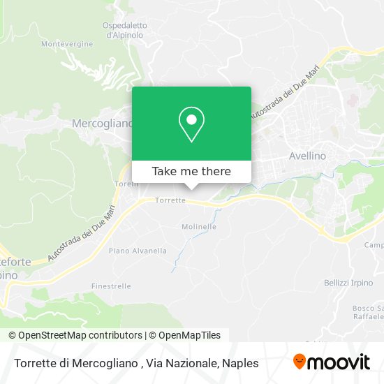 Torrette di Mercogliano , Via Nazionale map