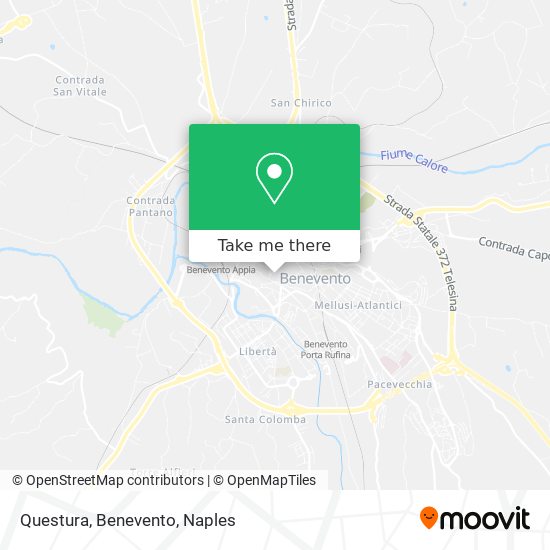 Questura, Benevento map