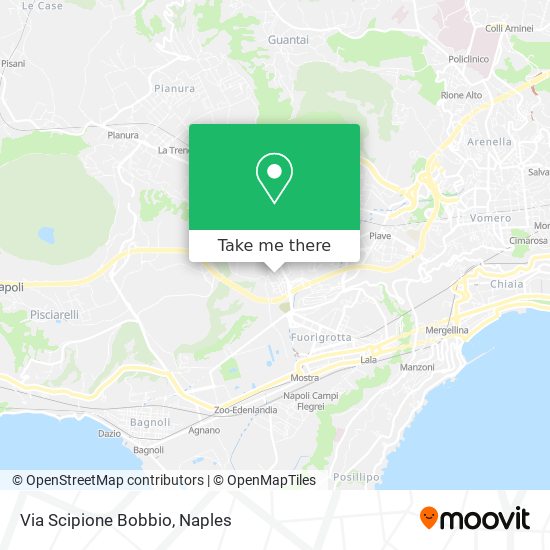 Via Scipione Bobbio map