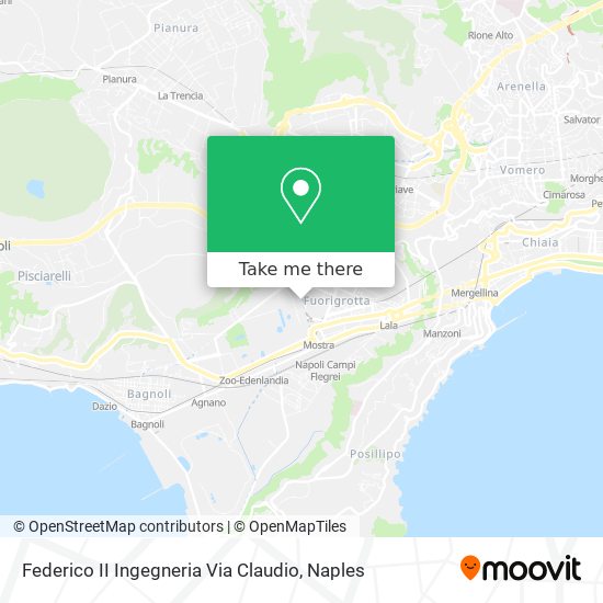 Federico II Ingegneria Via Claudio map