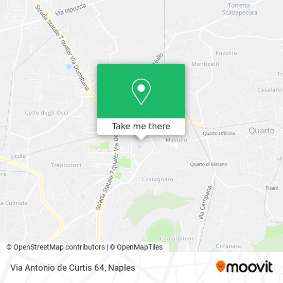 Via Antonio de Curtis 64 map