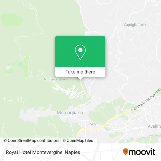 Royal Hotel Montevergine map