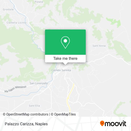 Palazzo Carizza map