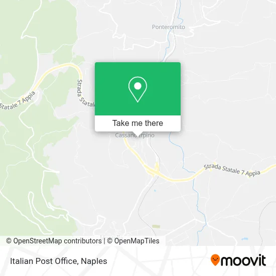Italian Post Office map
