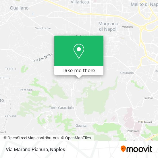 Via Marano Pianura map