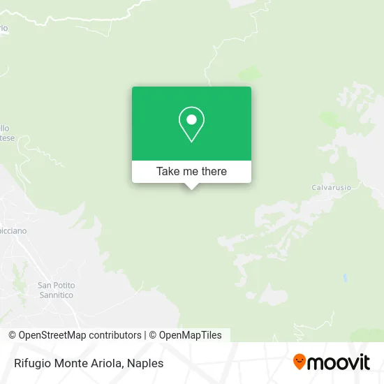 Monte Ariola Refuge map