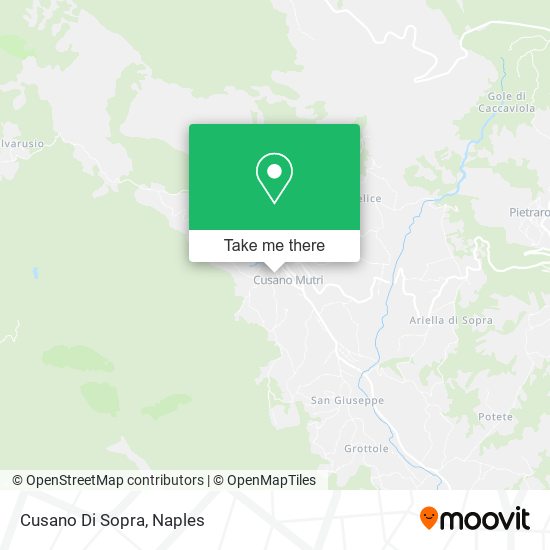 Cusano Di Sopra map