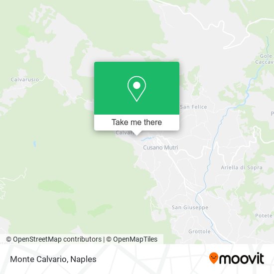 Monte Calvario map