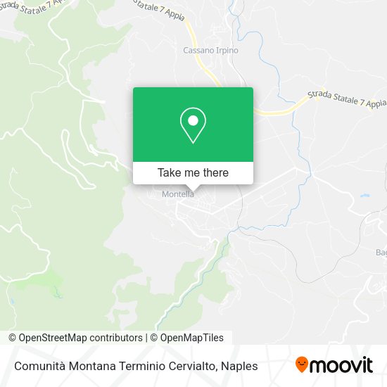Comunità Montana Terminio Cervialto map
