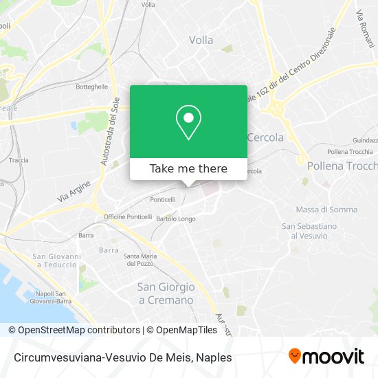 Circumvesuviana-Vesuvio De Meis map