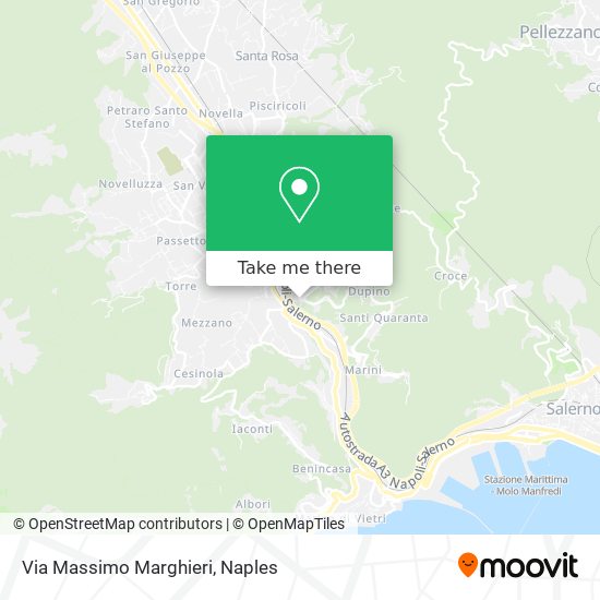 Via Massimo Marghieri map