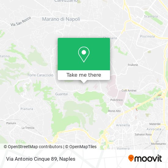Via Antonio Cinque 89 map