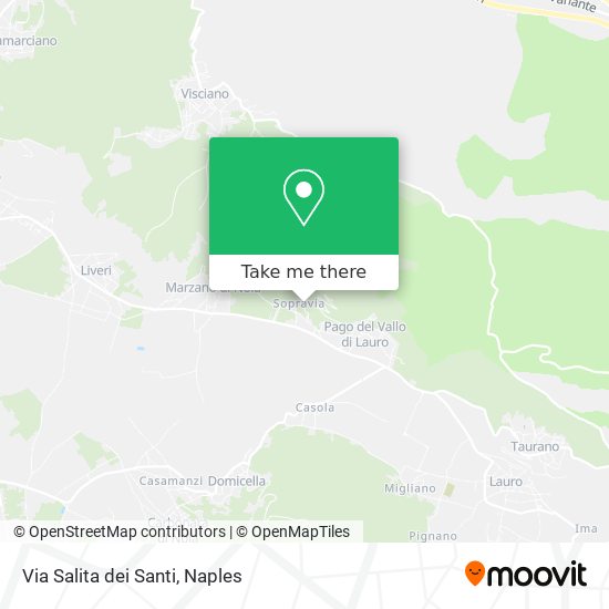 Via Salita dei Santi map