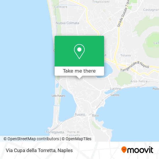 Via Cupa della Torretta map