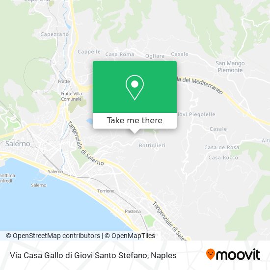 Via Casa Gallo di Giovi Santo Stefano map