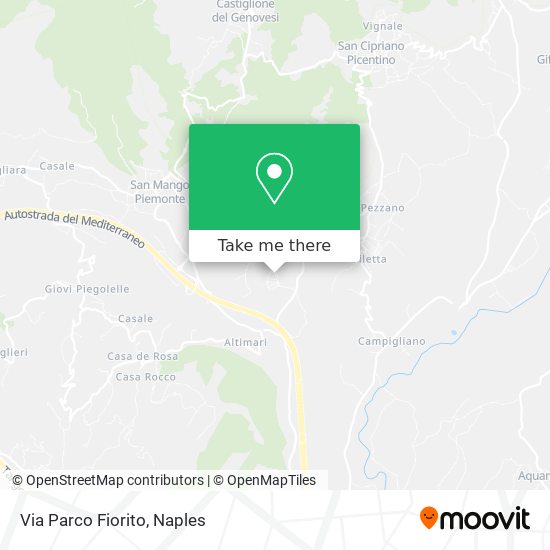 Via Parco Fiorito map