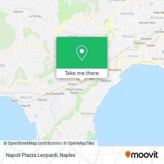 Napoli Piazza Leopardi map
