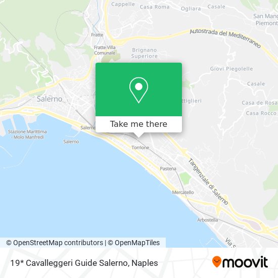 19* Cavalleggeri Guide Salerno map