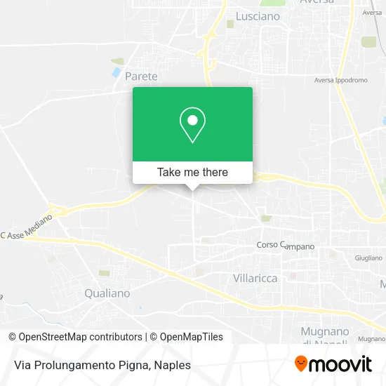Via Prolungamento Pigna map