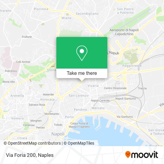 Via Foria  200 map