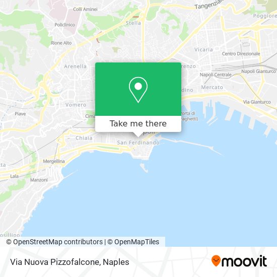 Via Nuova Pizzofalcone map