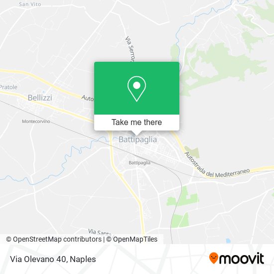 Via Olevano  40 map