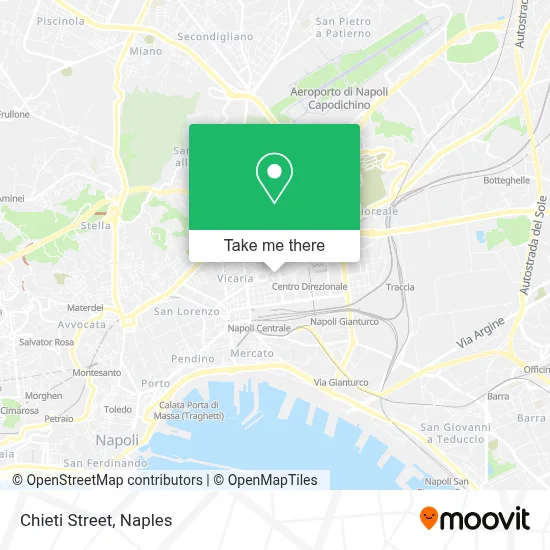 Chieti Street map