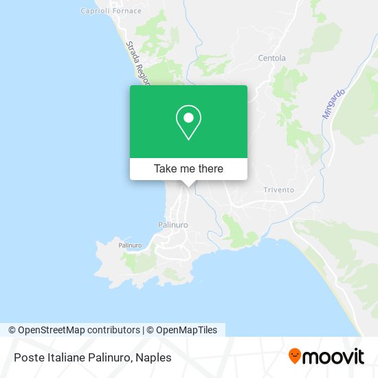 Poste Italiane Palinuro map