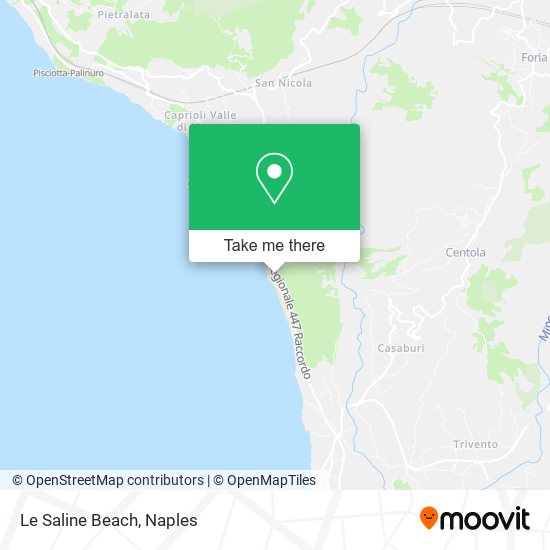 Le Saline Beach map