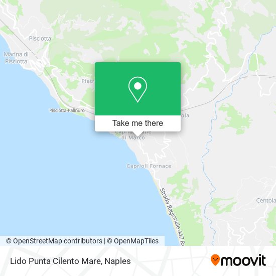 Lido Punta Cilento Mare map