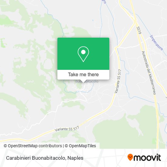 Carabinieri Buonabitacolo map