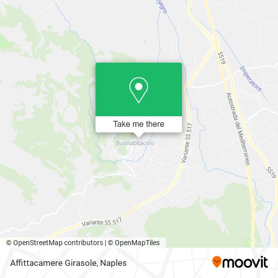 Affittacamere Girasole map