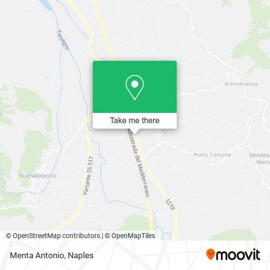 Menta Antonio map