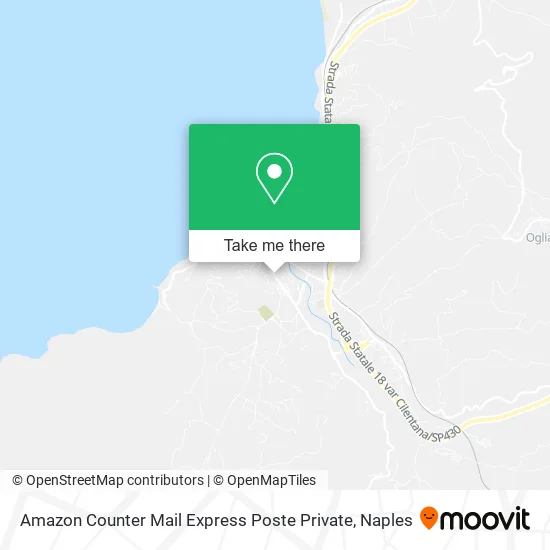 Amazon Counter Mail Express Poste Private map