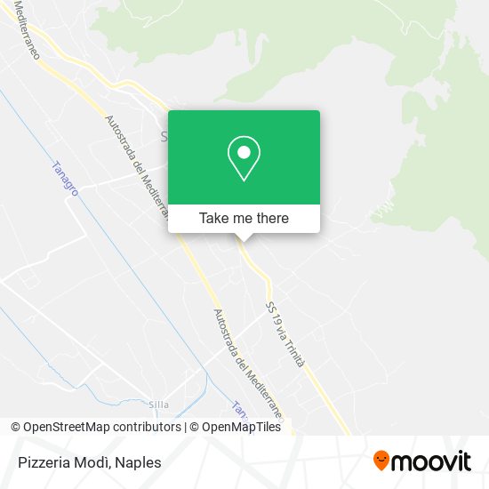 Pizzeria Modì map