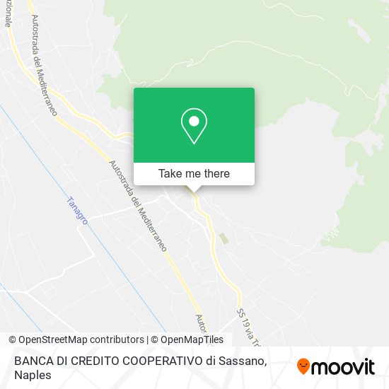 BANCA DI CREDITO COOPERATIVO di Sassano map