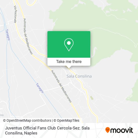 Juventus Official Fans Club Cercola-Sez. Sala Consilina map