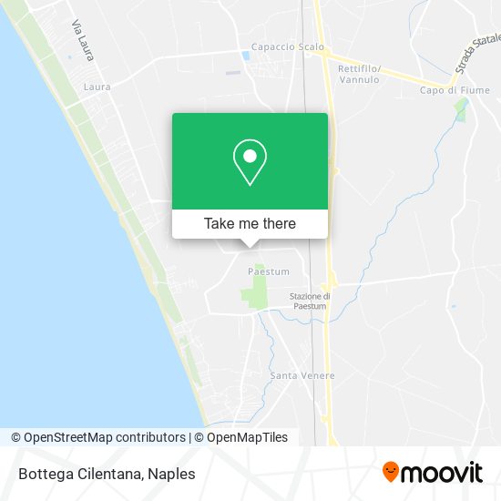 Bottega Cilentana map