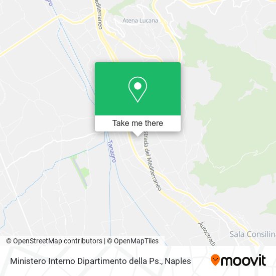 Ministero Interno Dipartimento della Ps. map