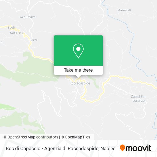 Bcc di Capaccio - Agenzia di Roccadaspide map