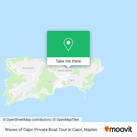 Waves of Capri Private Boat Tour in Capri map