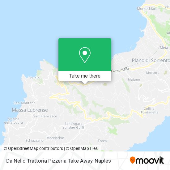 Da Nello Trattoria Pizzeria Take Away map