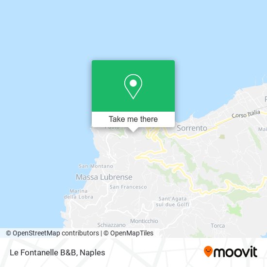 Le Fontanelle B&B map