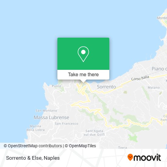 Sorrento & Else map