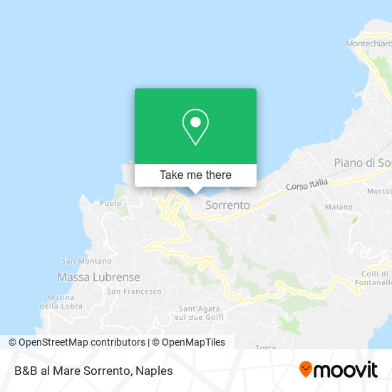 B&B al Mare Sorrento map