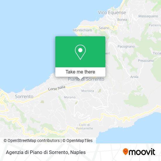 Agenzia di Piano di Sorrento map