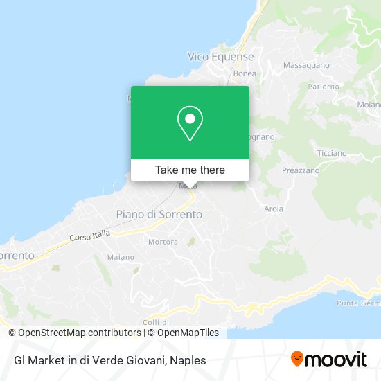 Gl Market in di Verde Giovani map