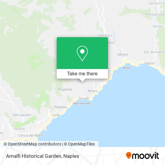 Amalfi Historical Garden map