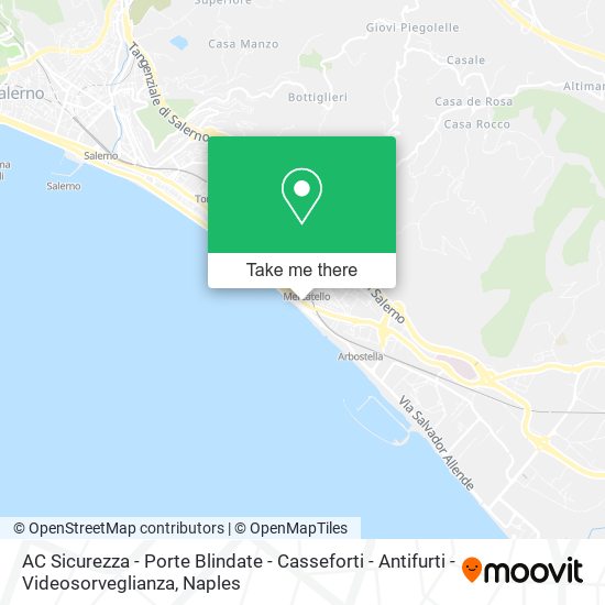 AC Sicurezza - Porte Blindate - Casseforti - Antifurti - Videosorveglianza map